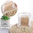 thumbnail image 7 of ZDWQFA 10oz Qtip Holder Dispenser Big Clear Bathroom Organizer Accessories Decor for Storage-Qtips Cotton Ball Holder Apothecary Jars, Cotton Swabs, Floss Container, 7 of 7