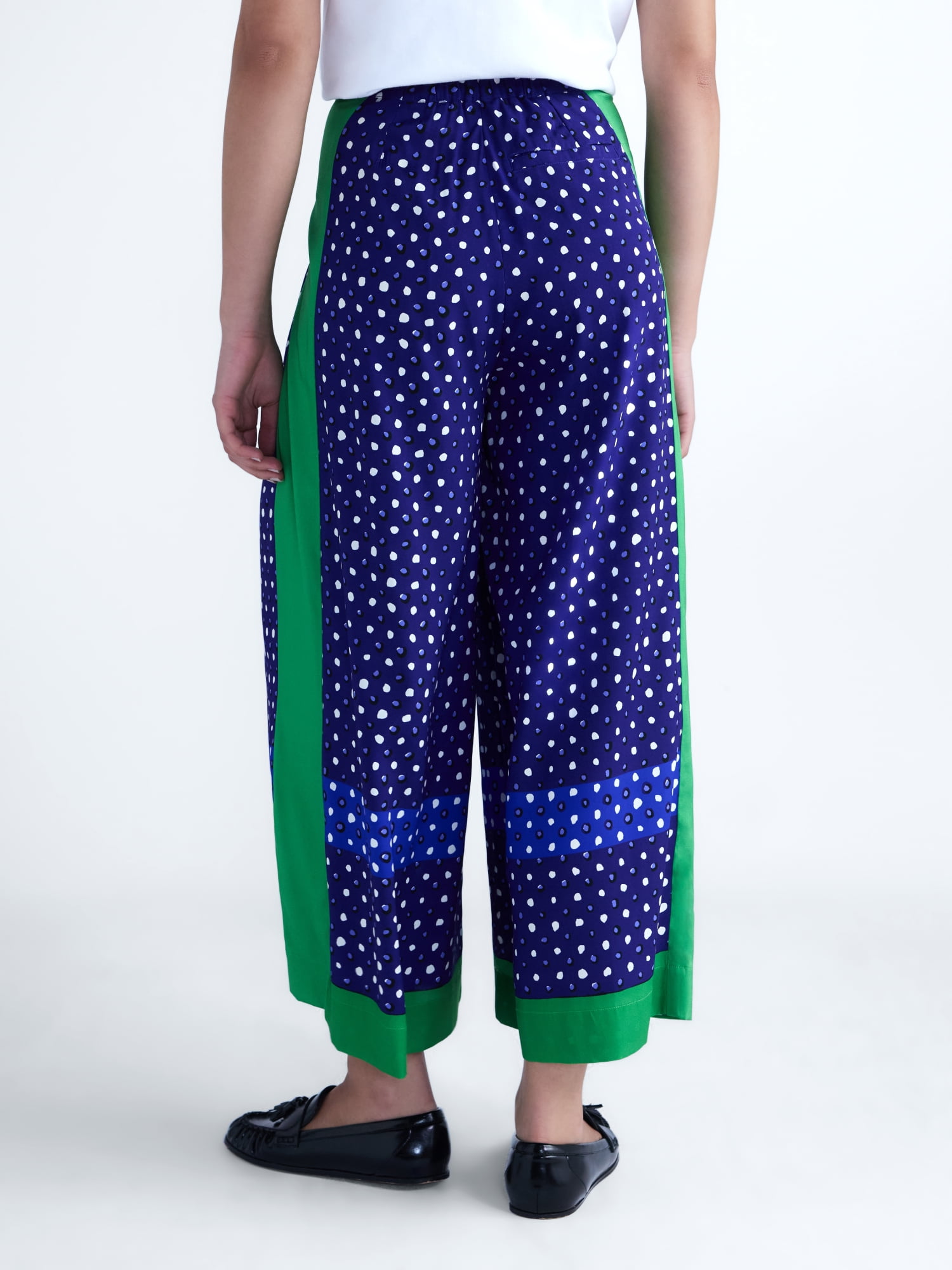 Free Assembly Women's and Women's Plus Silk Blend Cropped Wide Leg Pants, 26" Inseam, Sizes XXS-4X