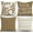 Brown, variant on Throw Pillow Covers 16x16 Inch, Pillow Covers 16x16,Squar Pillow Covers Set of 4 Boho Modern Farmhouse Neutral Decorative Pillowcases Linen Cushion Case for Couch, Bed, Home Decor