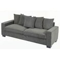 thumbnail image 4 of Modern Minimalist Corduroy 3-Seater Sofa 220×80×75cm, Spacious and Comfortable, 4 of 10