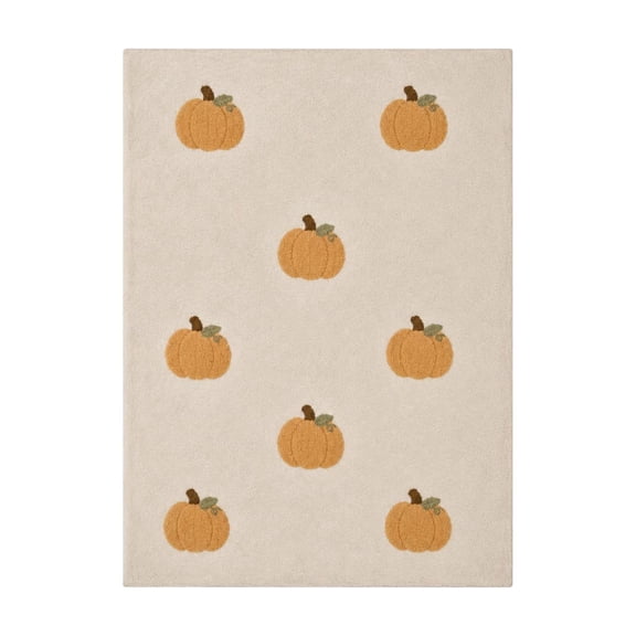 Halloween Fall Flannel Throw Blanket 39.4x27.6 Inch, Soft Pumpkin Pattern Decorative Blanket for Couch Bed Travel Living Room Thanksgiving Holiday Home Accent,S
