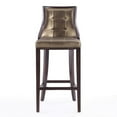 thumbnail image 3 of Manhattan Comfort Fifth 31.5" Faux Leather Barstool in Bronze (Set of 2), 3 of 6
