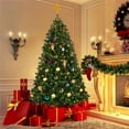 thumbnail image 4 of Yaheetech 6ft Pre-lit Spruce Artificial Christmas Tree, Green, 4 of 6