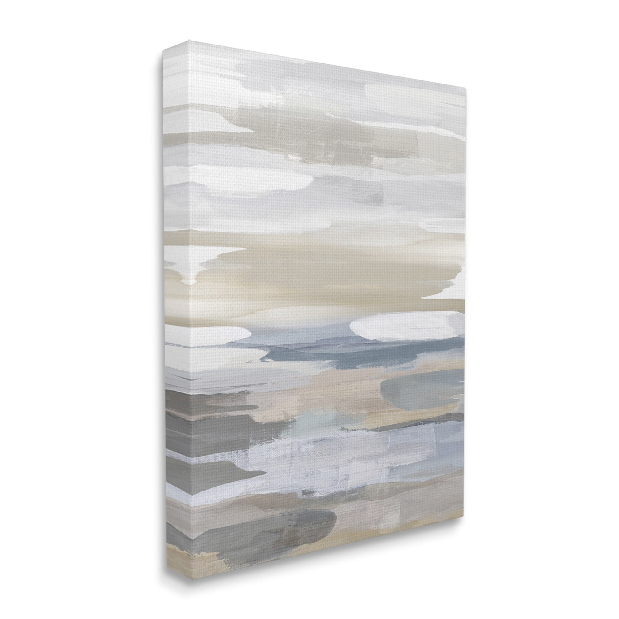 Stupell Industries Earthy Abstract Painterly Modern Neutral Tones Canvas Wall Art, 24 x 30, Design by Jackie Hanson