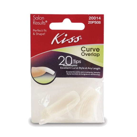 KISS - 20 CURVE OVERLAP NAILS BAG