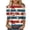 Z5-Blue-frostluinai summer tops, variant on American Flag T Shirt Women 4th of July 3/4 Sleeve Tops Crew Neck USA Star Stripes Fourth July Tee Shirts Independence Day