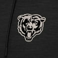 thumbnail image 2 of Men's Antigua Heather Black Chicago Bears Spikes Raglan Quarter-Zip Hoodie, 2 of 2