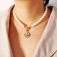 thumbnail image 3 of Collar para mujer, joyería para mujer, joyería para mujer, collares de moda para mujer, collares de doble capa, joyería femenina, regalos navideños. Un collar., 3 of 5