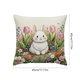 thumbnail image 3 of Pillowcase Rabbits Short Lint Material Pascua Ambiance Decoration Sala De Estar Bedroom Sofa Pillowcase, 3 of 6