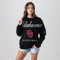 thumbnail image 3 of Women's Gameday Couture Black Oklahoma Sooners Oversized Legacy Club Black Label Premium Fleece Sweatshirt, 3 of 5