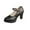 Black, variant on TKYCMSUAKI Women's Chunky Low Block Heels Mary Jane Closed Toe Work Pumps Comfortable Round Toe Dress Wedding Shoes
