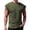 #02Army Green, variant on Men's Solid Sleeveless T-Shirt Cotton Blend Crew Neck Muscle Tank Top Gym Workout Vest Casual Summer Streetwear Blue M