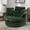 Swivel Chair Green Chenille, variant on Muumblus 42"W Chenille Swivel Accent Barrel Chair, Modern Oversize Armchair Comfy Round Reading Chairs for Bedroom Living Room, Yellow