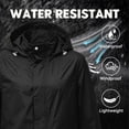 thumbnail image 5 of GUACER Womens Waterproof Hooded Raincoat with Pockets Lightweight Packable Active Outdoor Windbreaker Jackets, 5 of 9