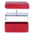 thumbnail image 1 of EeaseMX Estuche esterilizador de autoclave de aluminio de 72 orificios, caja de desinfección dental para herramientas de cuidado bucal (rojo), 1 of 8