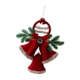 thumbnail image 2 of Adorno de campana navideña, colgante de cascabel para árbol, adorno colgante para chimenea Doble timbre, 2 of 9