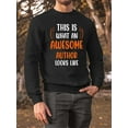 thumbnail image 2 of Awesome Author Looks Like Sweatshirt Men -Smartprints Designs, Male 3X-Large, 2 of 4