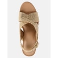 thumbnail image 4 of Time and Tru Women's Crossband Wedge Sandal, 4 of 6