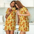 thumbnail image 7 of Bixox Beer And Crawfish Pattern Women's Nightgown, Soft & Breathable Sleepwear, Round Neck Knee-Length Pajama Dress,Loungewear for Home & Sleep, 7 of 7