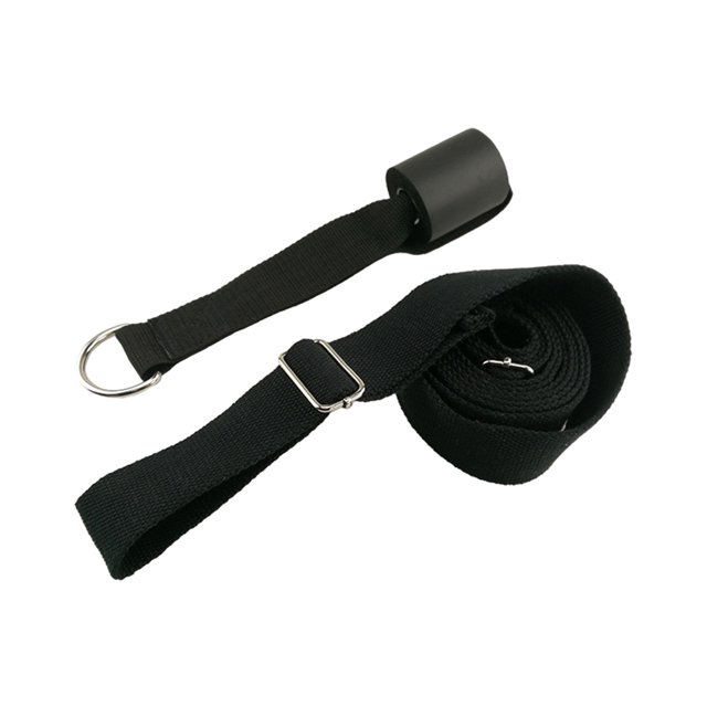 Soidarity Correa de entrenamiento de algodón para estiramiento de piernas, sin desprendimiento, sin hilo suelto, correa de estiramiento para Ropa Deportiva, Zapatos negro