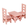 thumbnail image 1 of lionlar 1:12 Maison de Poupée Table Chaise Meubles Bois, Accessoires Photographiques Rose, 1 of 3