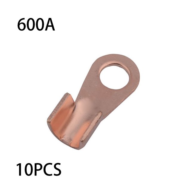 10 Pieces Mini Wire Terminals Removable Marked Crimp Copper Electrical Cable Connector Lug Ends Professional Cord Connection Fixing Accessories 600A