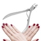 thumbnail image 5 of Cortador de cutículas para uñas, acero inoxidable plateado, removedor de cutículas para uñas, cortaúñas para eliminar piel muerta, elegante y moderno, 5 of 11