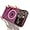 Purple, variant on for iPhone Case,[Compatible with MagSafe] Glitter Bling Sparkly Large Window Camera Lens Protection Translucent Soft Shockproof Phone Case (Black,iPhone 15)