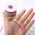thumbnail image 5 of MANNYA 100m Rainbow Colourful Elastic Cord 1mm Thread Stretch String Craft for Beading Braiding DIY Jewelry Handmade, 5 of 7