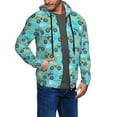 thumbnail image 2 of Vsdgher Cartoon Monster Truck Mens Hoodies Zip Hoodie, Hoodies for Men, Zip-up Hooded Sweatshirt-, 2 of 5