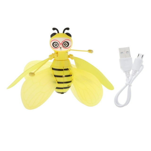 Flying Ball Toys, Flying RC Toy para niños, niñas, regalos, recargable, luz, , infrarrojos, inducción, , con, telemando Amarillo