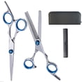 thumbnail image 1 of Stainless Steel Barber Scissors,11pcs Hair Cutting Scissors Barber Shears Hairdressing Shears Set Time-Tested Durability, 1 of 12