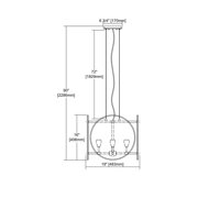 Elk Home 19-Inch Wide Disco Chandelier, Contemporary, Polished Nickel