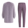 thumbnail image 2 of Pijama Secret Treasures Talla 4 con Sudadera de Peluche Diseño de Gato con Pantalon Estampado Lila, 2 of 4