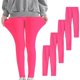 thumbnail image 4 of Odeerbi 3-12 Años Niñas 4 Pcs Leggings Mallas Elásticas Lycra Pantalones de Cómodo Suavidad Transpirable Pantimedias, 4 of 9
