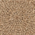 thumbnail image 4 of Pemberly Row Round Seagrass Rattan Ottoman Footstool in Natural Brown, 4 of 7