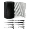 thumbnail image 4 of TOYMYTOY Gutter Covers Black ABS Mesh for Outdoor Use Prevents Clogging Leaves, 4 of 8
