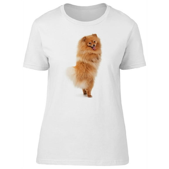 Funny Pomeranian Puppy Dog T-Shirt Women -Image by Shutterstock, Female Medium