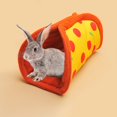 thumbnail image 3 of CIYISON Small Pet PlayTunnel Bed Mat Habitat Decors Cage Hideouts Bed Ferrets PlayTube Autumns Winter Hideaways Pet Supplies, 3 of 9