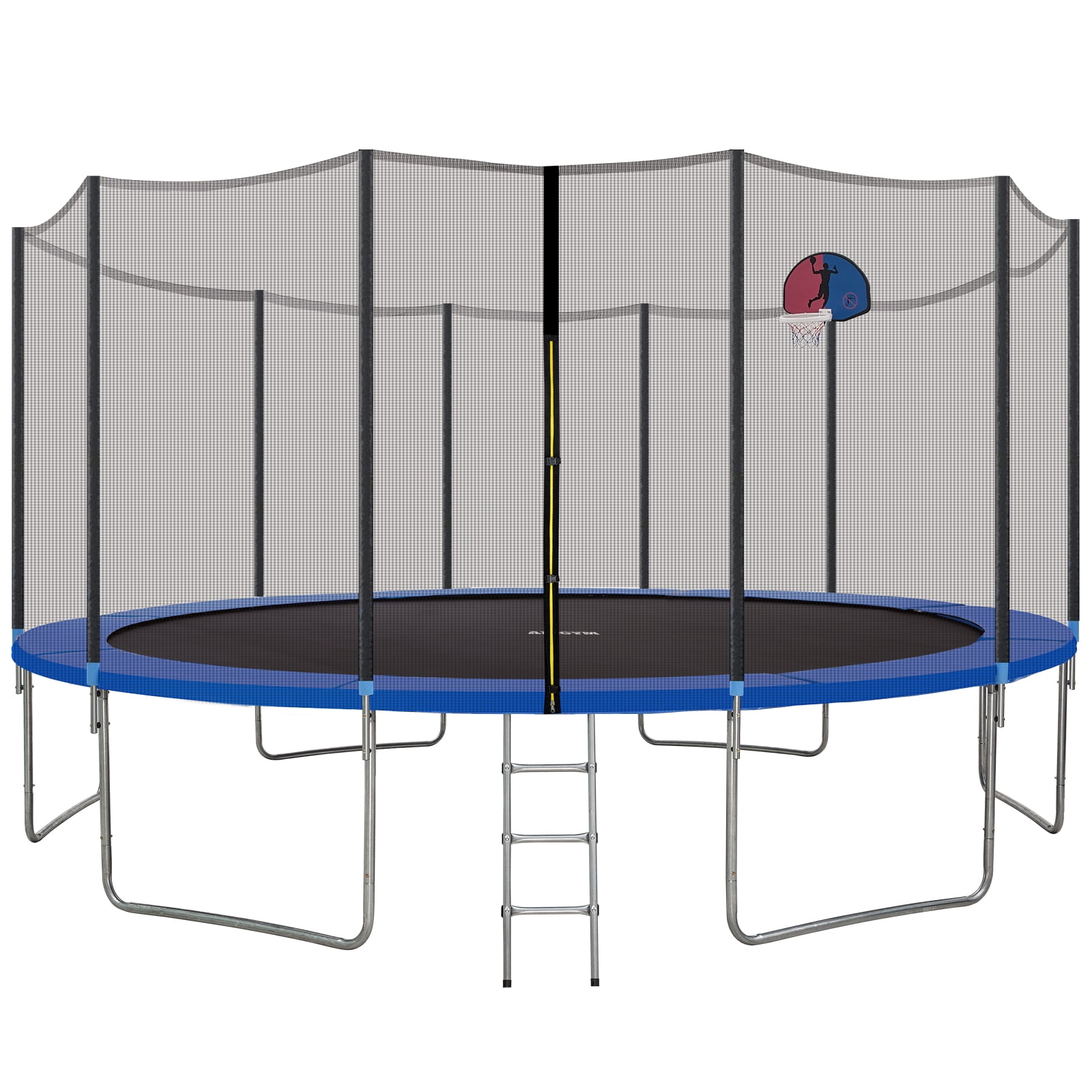 AMGYM 16FT Trampoline for Adults & 712 Kids 1500 Lbs Heavy Duty Recreational Tranpolines with
