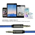 thumbnail image 2 of For Nylon Aux Cable 10ft- Blue, 2 of 5