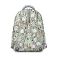 thumbnail image 3 of Maltese Dog and Flower Floral Backpack for School,Cute School Bag,Schoolbag with Adjustable Shoulder Straps & Padded Back,15.3"x11"x7.1".﻿, 3 of 6