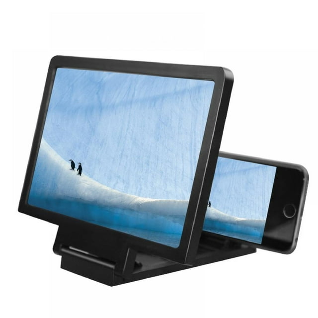 Greyghost HD Perfect Visual Experience Screen, Magnified Mobile Phone Screen Stand Base, Portable Universal Cell Phone Enlarger Projector for Movies Videos