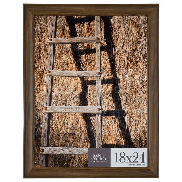 Gallery Solutions 16FP2210 18x24 Large Wall Hanging Picture Poster Frame, 18" x 24", Walnut
