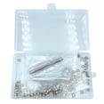 thumbnail image 3 of Generic Steel Eyelet Punch Tool Kit with 100 Silver Eyelets for Leather Crafting, 5mm Installation Tool Included, 3 of 6
