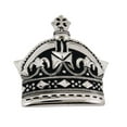 thumbnail image 1 of Crown Emperor Princess Prince Silver Star Royal Costume Black Metal Belt Buckle, 1 of 2