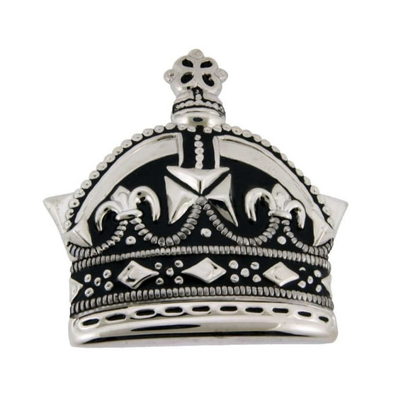Crown Emperor Princess Prince Silver Star Royal Costume Black Metal Belt Buckle