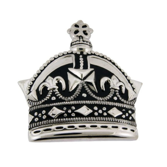 Crown Emperor Princess Prince Silver Star Royal Costume Black Metal Belt Buckle