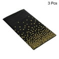 thumbnail image 3 of Uxcell 3 Pack Black Disposable Plastic Tablecloths 54 Inch x 108 Inch Gold Dots Table Covers for Wedding Parties, 3 of 6