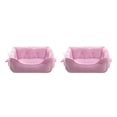 thumbnail image 2 of fastboy Dog Kennel Raised Rim For Optimal Head And Neck Support Washable Dog Bed pink S 2Set, 2 of 6